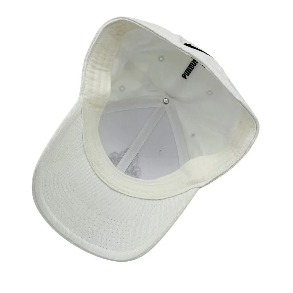 Purdue Boilermakers Nike Legacy91 Dri Fit Fitted Hat White Logo OSFM